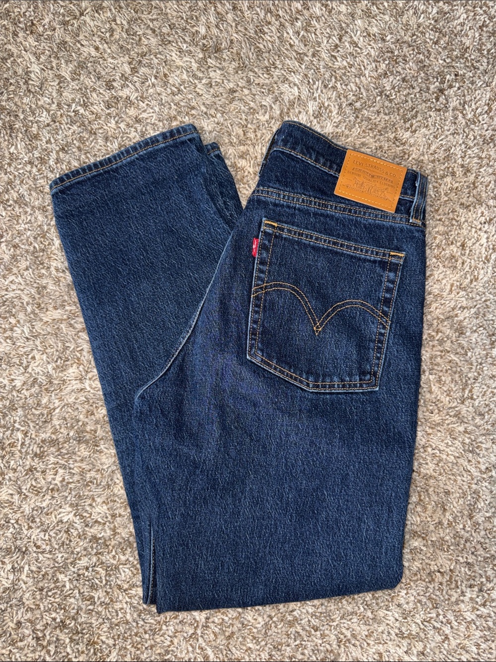 Levi's Women's Dark Blue Straight Leg Jeans